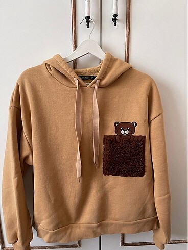 Ayıcık baskılı sweatshirt