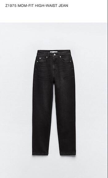 Zara yüksek bel mom jean