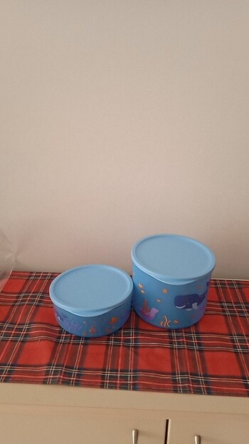 Tupperware Silindir kap2li