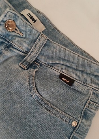 38 Beden mavi Renk Gri Düğmeli Kadın Denim Şort