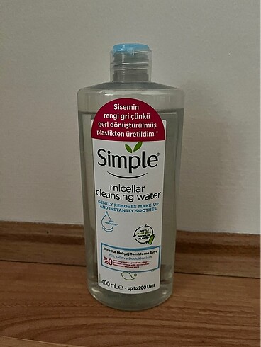 Simple Micellar Makyaj Temizleme Suyu
