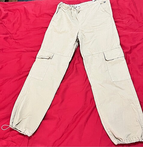 s Beden ten rengi Renk Pull & Bear Kargo Pantolon
