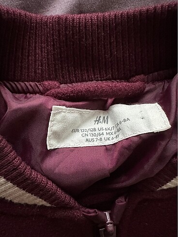 6 Yaş Beden bordo Renk H&m kolej ceketi