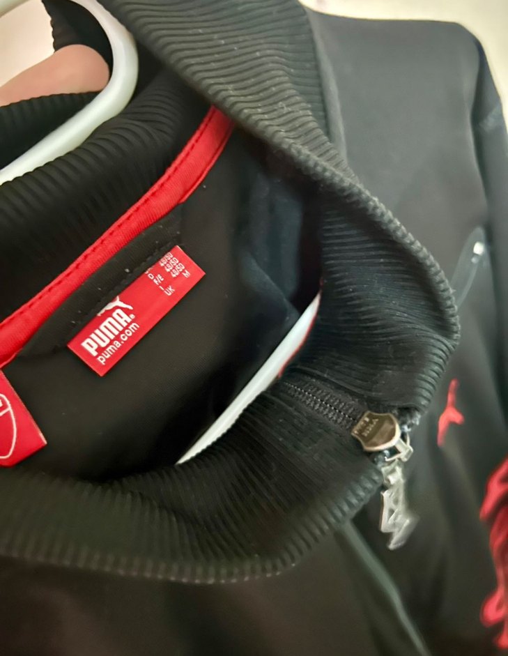 Siyah Fermuarlı Puma Spor Ceket - Görsel 2