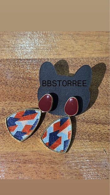 Renkli Vintage küpe
