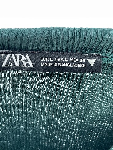 l Beden yeşil Renk Zara Uzun Elbise %70 İndirimli.