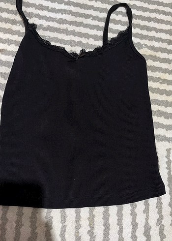 İnce askılı siyah atlet - Görsel 2