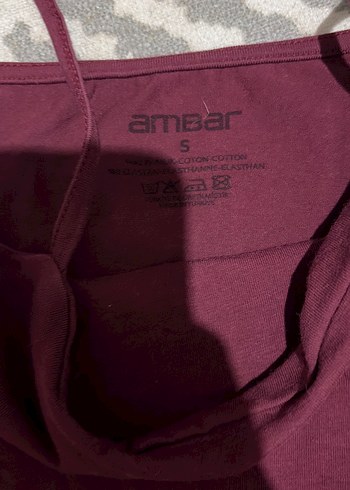 Bordo Kadın İnce Askılı Atlet - Görsel 3