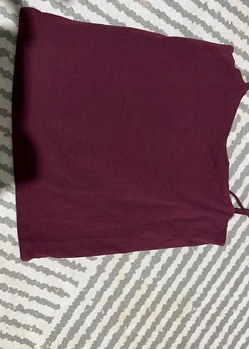 Bordo Kadın İnce Askılı Atlet - Görsel 2