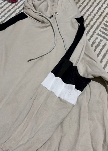 Gri Kapüşonlu Fermuarlı Kadın Sweatshirt - Görsel 2