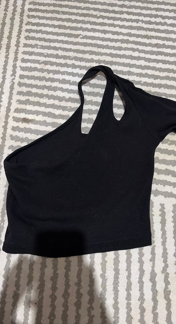 Siyah Goth Midi Uzun Kollu Atlet - Görsel 2