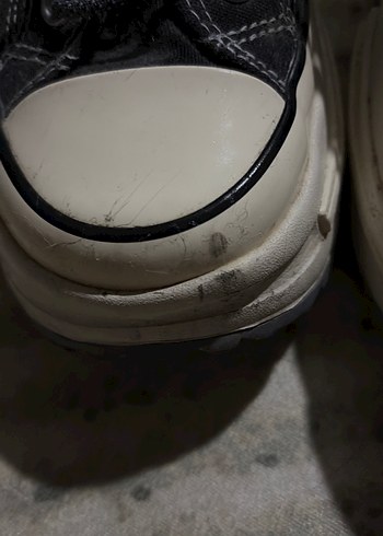 Siyah Gri Bağcıklı Kadın Spor Ayakkabı - Görsel 2