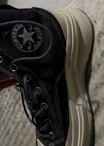 Siyah Gri Bağcıklı Kadın Spor Ayakkabı - Görsel 4