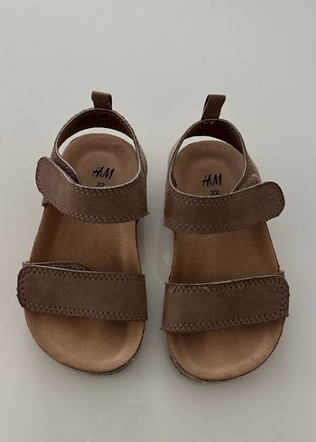 H&M Erkek Çocuk Kahverengi Deri Sandalet