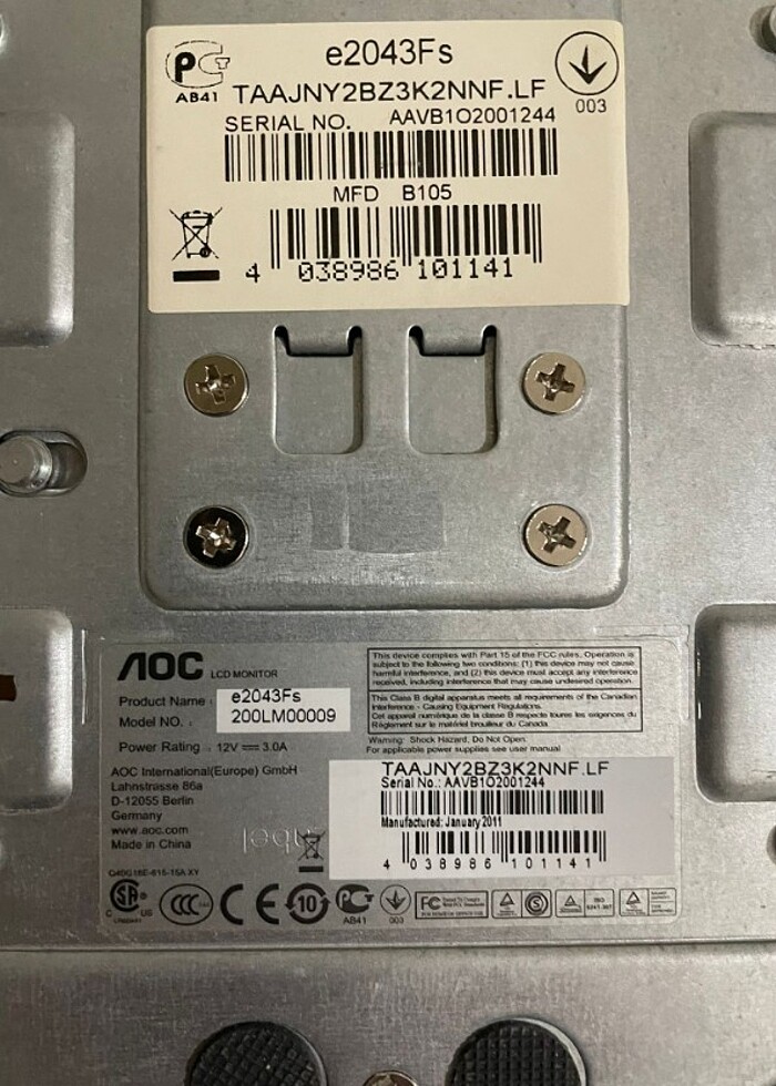 AOC FHD TEMIZ MONITOR - Görsel 3