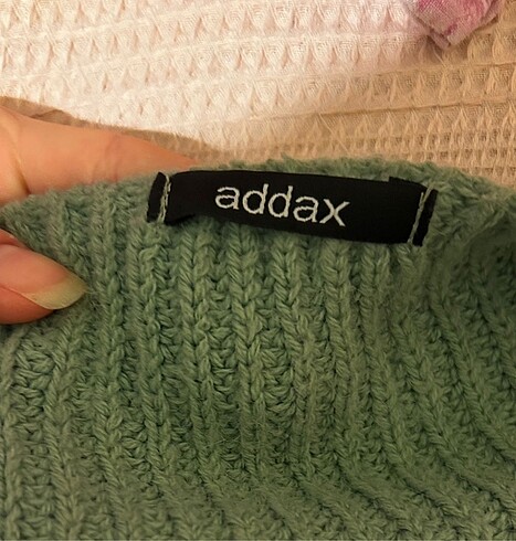 Addax Mint yeşili düğmeli hırka