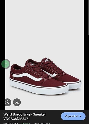 VANS ERKEK 43 NUMARA AYAKKABI ORJİNAL