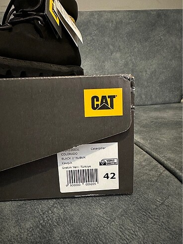 42 Beden Caterpillar erkek siyah nubuk