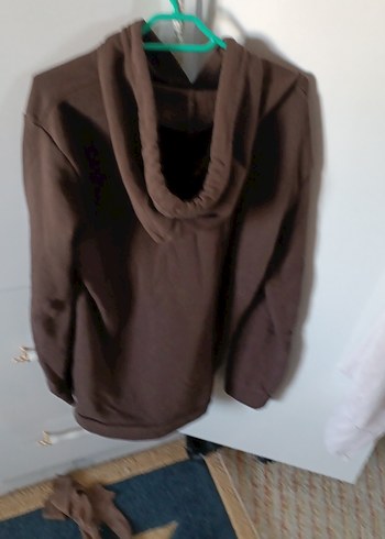 Tommy Hilfiger Erkek Koyu Kahverengi Kapüşonlu Sweatshirt - Görsel 3