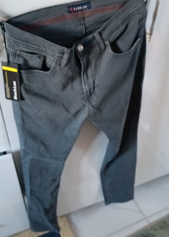 Black Lee Erkek Gri orijinal Kot Pantolon - Görsel 2