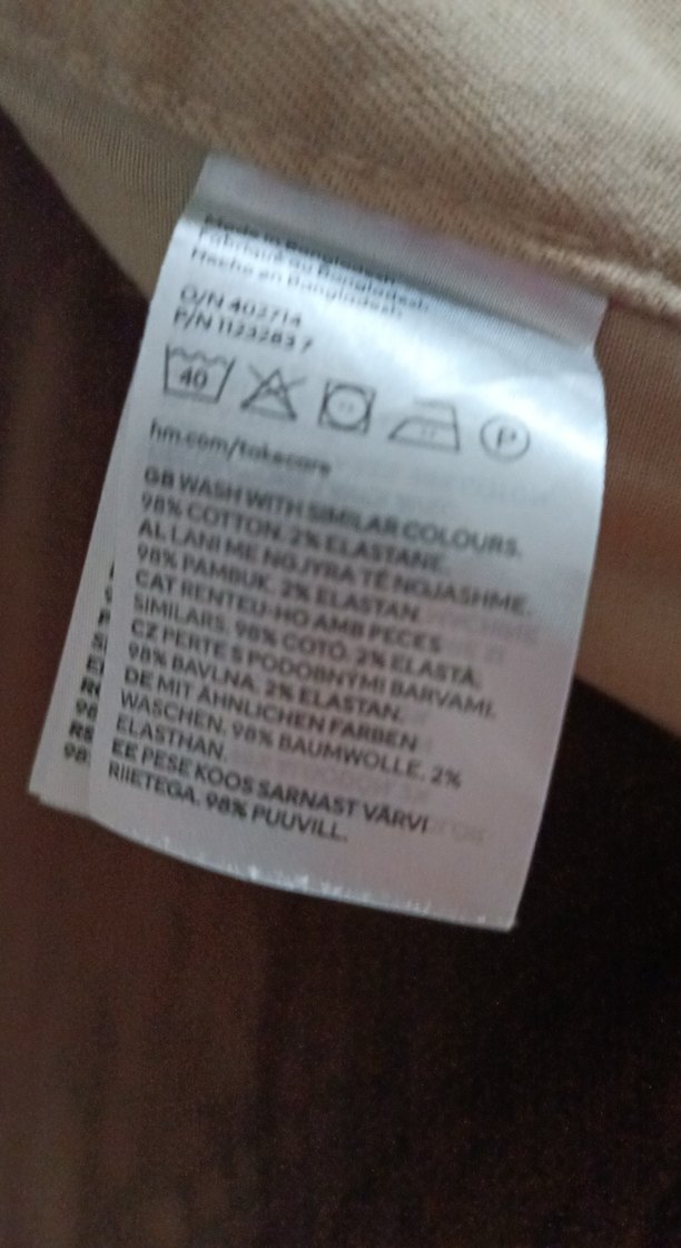 Bej erkek H&M chino pantolon - Görsel 4