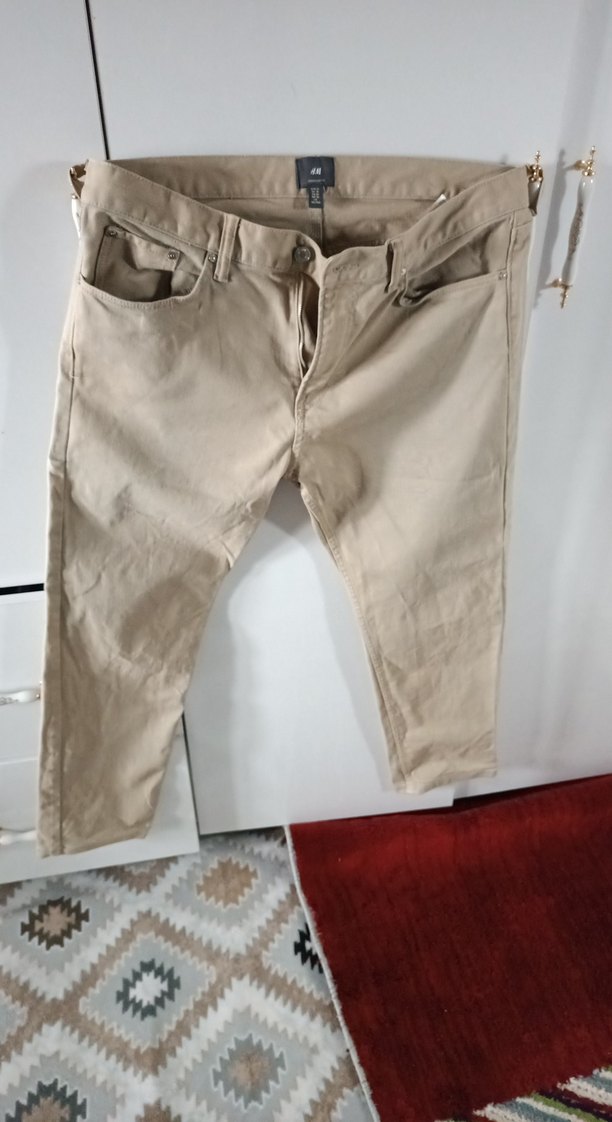Bej erkek H&M chino pantolon - Görsel 2