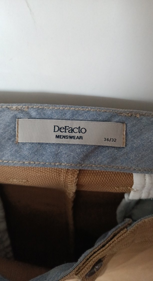 Erkek Bej DeFacto Regular Fit Pantolon - Görsel 2