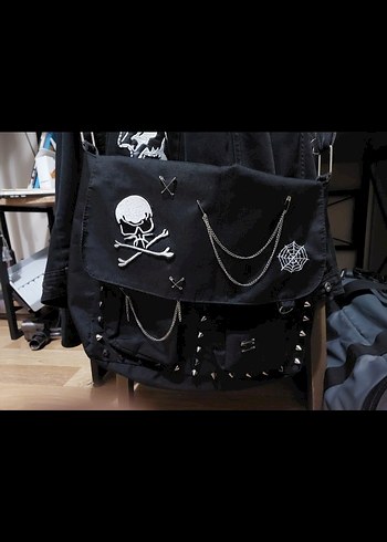 Diğer Punk Goth Gotik Metalci Postaci Cantasi