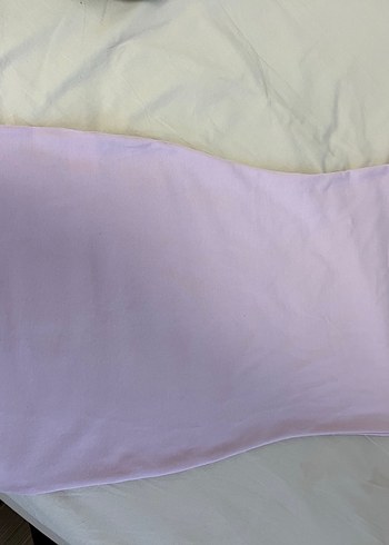 Pembe Kısa Kollu Fitted Midi Elbise - Görsel 2