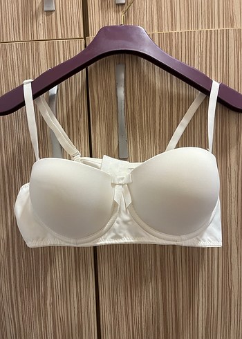 Beyaz Straplez sütyen 85B - Görsel 2