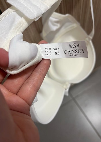 Beyaz Straplez sütyen 85B - Görsel 4