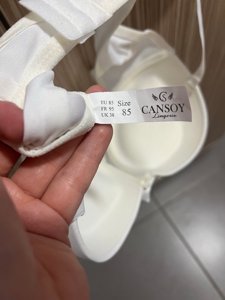 Beyaz Straplez sütyen 85B - Görsel 4