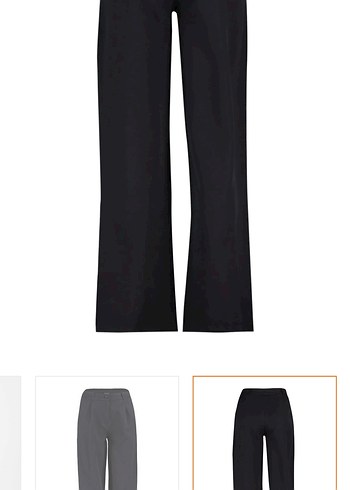 Siyah Rahat Kesim Kadın Kumaş Pantolon - Görsel 4