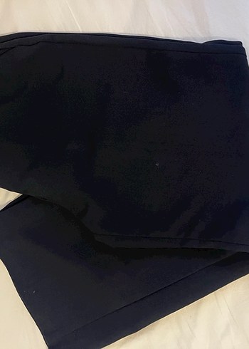 Siyah Rahat Kesim Kadın Kumaş Pantolon - Görsel 7