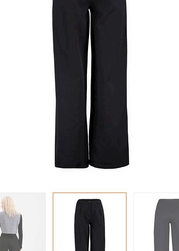 Siyah Rahat Kesim Kadın Kumaş Pantolon - Görsel 3