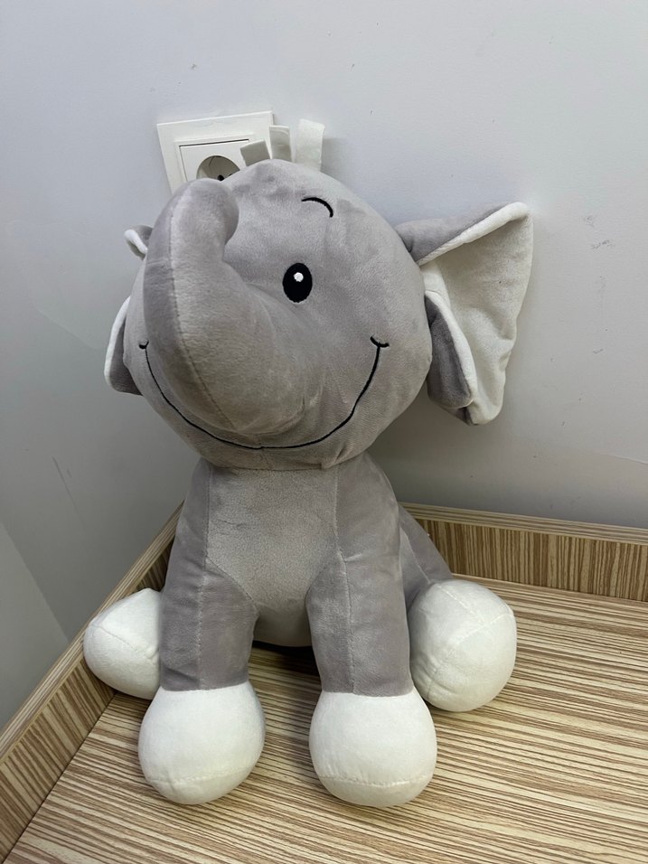 Gri Fil Peluş Oyuncak - Görsel 3