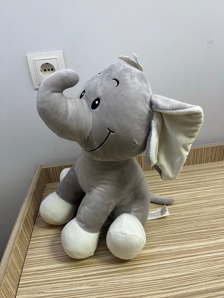 Gri Fil Peluş Oyuncak - Görsel 4