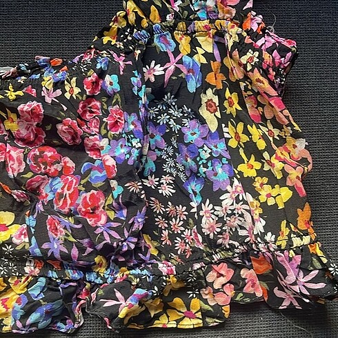 s Beden tek omuzlu crop top