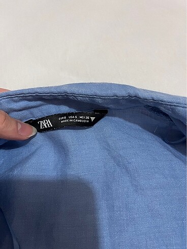 s Beden Zara crop keten gömlek