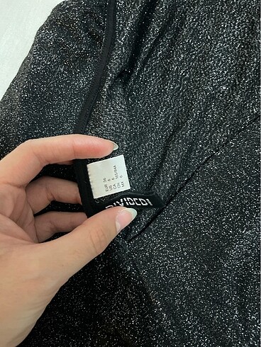 s Beden gri Renk H&M parıltılı kısa elbise