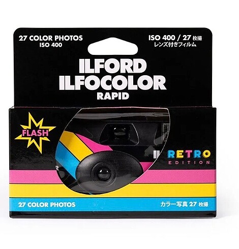 ILFORD RETRO RAPİD 27 ÇEKİM HİC KULLANILMADI