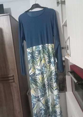 Düğmeli Uzun Gri Kadın Kaban - Görsel 3