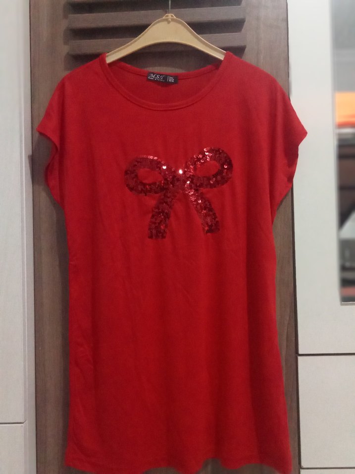 Kız Çocuk Pembe Dantel Detaylı Tişört - Görsel 3