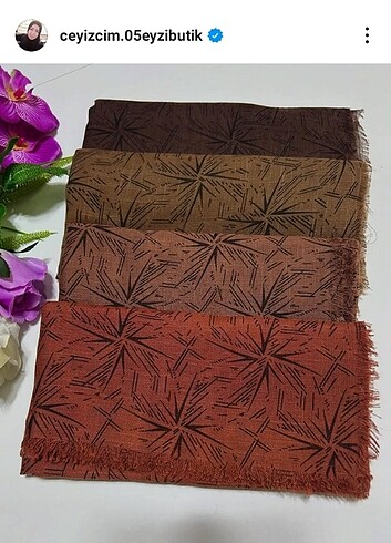 Desenli eşarp modelleri sıfır  - Görsel 3