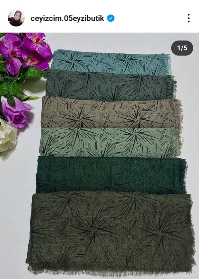 Desenli eşarp modelleri sıfır  - Görsel 2