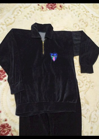 Siyah Fermuarlı Kadın Eşofman Takımı - Görsel 2