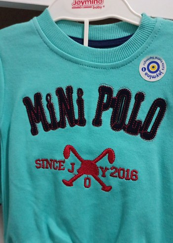 Mavi Pamuklu Erkek Çocuk Sweatshirt - Görsel 2