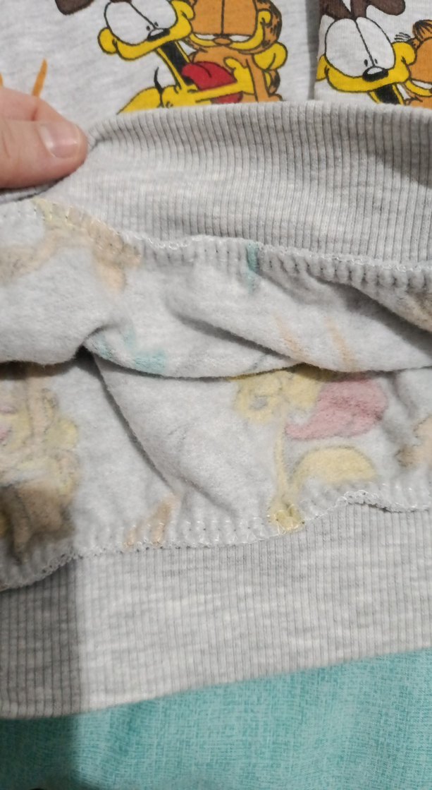 Erkek Gri Baskılı Uzun Kollu Kısa Pijama Takımı - Görsel 4