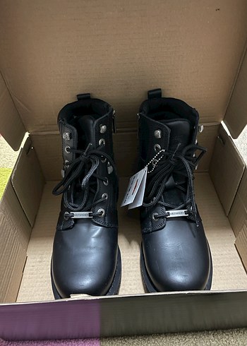 Harley Davidson Deri Biker Botlar Tokalı - Görsel 8