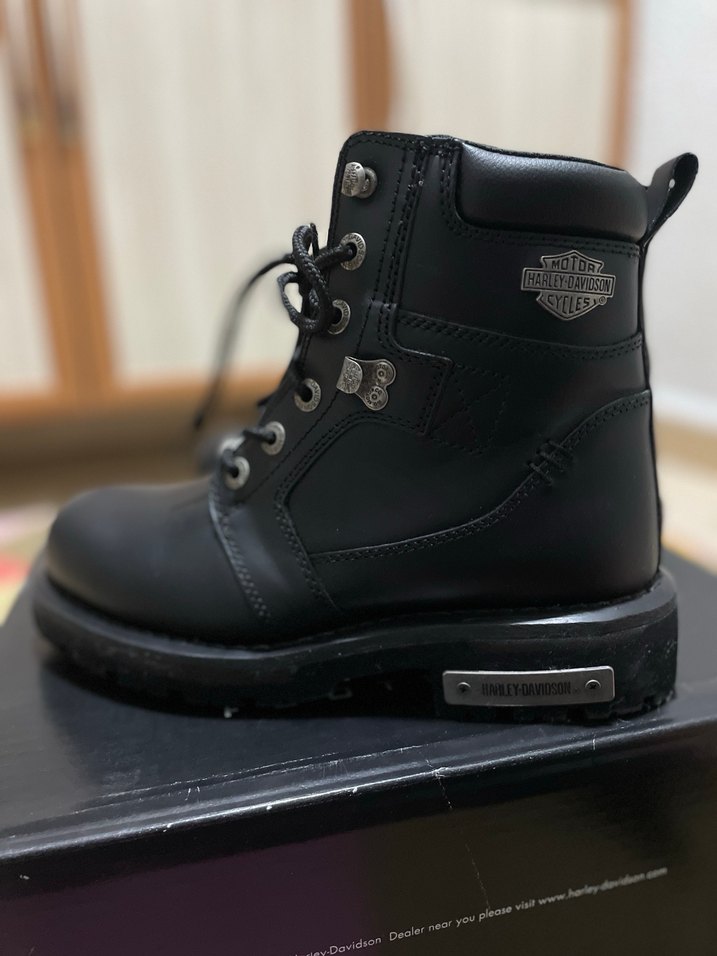 Harley Davidson Deri Biker Botlar Tokalı - Görsel 2